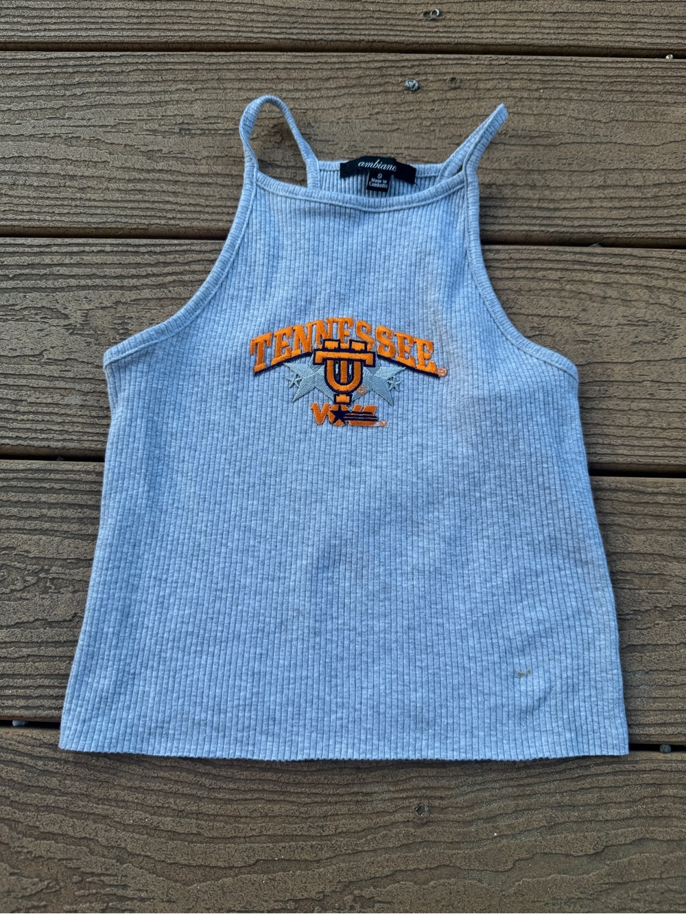 Tennessee Gray Ribbed Tank